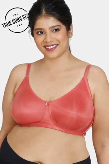 Buy Zivame True Curv Single Layered Non Wired 3/4th Coverage Super Support Bra - Dusty Cedar